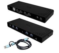 i-tec Estación de acoplamiento universal con pantalla dual 4K - 2 puertos DisplayPort y 2 puertos HDMI, 5 puertos USB