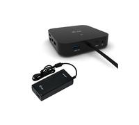 i-tec - Estación de acoplamiento USB-C 2x4K con adaptador de corriente PD de 100 W