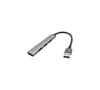 I-Tec Hub USB 3.0 metálico U3HUBMETALMINI4 1x USB 3.0 + 3x USB 2.0 Gris autoalimentado