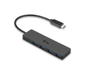 I-Tec i-tec USB-C Slim Concentrador HUB, dotado de 4 puertos i-tec USB-C Slim Concentrador HUB, dotado de 4 puertos, USB 3.1 (3.1 Gen 2) Type-C, USB 3.0