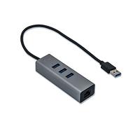 i-tec Metal - Concentrador (USB 3.0 (3.1 Gen 1) Type-A, RJ-45,USB 3.0 (3.1 Gen 1) Type-A, 5000 Mbit/s, Gris, Metal, Enlace)