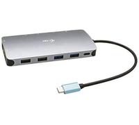 I-TEC USB-C 3X Full HD Nano Docking Station - 2X DisplayPort 1x HDMI 1x GLAN 1x USB-C 2X USB 3.1 2X USB 2.0 1x Audio con Power Delivery 100W