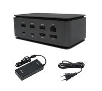 Hub usb i-tec usb4dualdock negro
