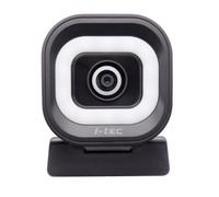 i-tec Solomon 700 Stream Webcam 4K con anillo de luz LED integrado, enfoque automático PDAF para un enfoque rápido y estable y dos integrados