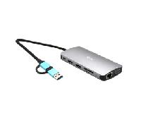 Hub USB i-Tec CANANOTDOCKPD Plateado
