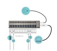 i-tec USB 3.0 Charging HUB 16port + Power Adapter 90 W
