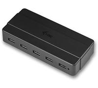 i-tec HUB USB 3.0 de 7 Puertos, Alimentación Externa 12V, Transferencia 5Gbps, Negro