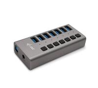 i-tec USB 3.0 Charging HUB 7port + Power Adapter 36 W - Cargador (Interior, Corriente alterna, Gris)
