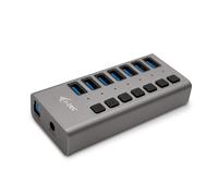 i-tec USB 3.0 Charging HUB 7port + Power Adapter 36 W - Cargador (Interior, Corriente alterna, Gris)
