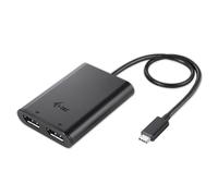 i-tec USB-C a DisplayPort Dual Video Adapter 2x Display Port 4K Ultra HD Compatible con Thunderbolt 3