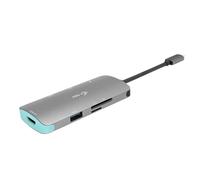 i-tec USB-C 4K Metal Nano Base de Conexión 1x HDMI 3x USB 3.0 1x SD/MicroSD Power Delivery 100W para Windows MacOS Android ChromeOS