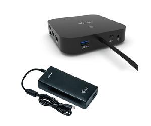 I-TEC USB-C DUAL DISP DOCKINGEU STATION 100W + CHARGER-C11 2W C31DUALDPDOCKPD100W