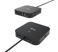 I-Tec Estación de acoplamiento USB-C C31DUALDPDOCKPD – 2x DisplayPort, PD 100W, Negro