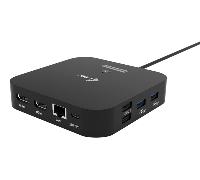 I-Tec Estación de acoplamiento USB tipo C 11 en 1 HDMI dual PD 100W Gigabit Negro