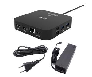 I-tec usb-c dual hdmi docking station with power delivery 100 w + univ