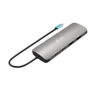 Estación de acoplamiento USB-C i-tec Metal Nano 2x HDMI 100W 5 Gbps Plata LAN Gigabit