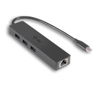 i-tec USB-C Slim HUB de 3 puertos con adaptador Gigabit Ethernet