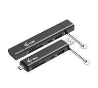 i-tec USB-C/USB-A Dongle SD・TF y 2X USB (1x USB-A・1x USB-C)・USB 3.2 Gen 1 (3.1 Gen 1) Type-A + Type-C・USB 3.2 Gen 1 (3.1 Gen 1) Type-A・USB 3.2 Gen 1 (3.1 Gen 1) Type-A -C・MicroSD (TransFlash