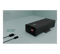 i-tec Hub de datos y carga de metal USB-C/USB-A, Adaptador Tipo C Multipuerto, 15 W por puerto, 20 x USB-C