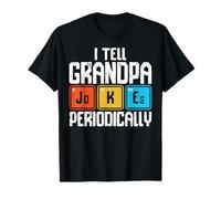 I Tell Grandpa Jokes Periodically Chemistry Father's Day Camiseta