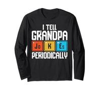 I Tell Grandpa Jokes Periodically Chemistry Father's Day Manga Larga