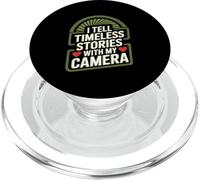 I Tell Timeless Stories with my Camera PopSockets PopGrip para MagSafe