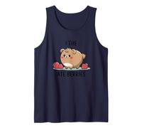 I The Ate Berries Adorable Oso Diseño Camiseta sin Mangas