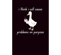 I think I will casue problems: A Black 6"x9" Blank Lined Notebook