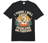I Think I Will Cause Problems On Purpose Chaos Vibe - Comfort Colors Adult Heavyweight T-Shirt