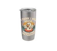 I Think I Will Cause Problems On Purpose Chaos Vibe - Vaso térmico de acero inoxidable de doble pared
