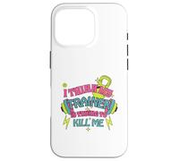 I Think My Trainer Is Trying To Kill Me Funny Gym Design Carcasa para iPhone 16 Pro