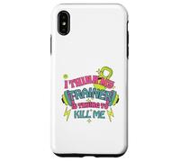 I Think My Trainer Is Trying To Kill Me Funny Gym Design Carcasa para iPhone XS MAX