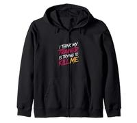 I Think My Trainer Is Trying To Kill Me Gym Tired - Sudadera con Capucha