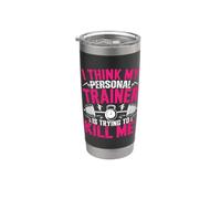 I Think My Trainer Is Trying To Kill Me Personal Trainer Vaso térmico de acero inoxidable de doble pared