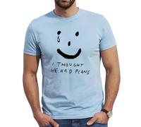 I Thought WE HAD Plans | Funny | Novedad | Joke | Camiseta para hombre, Camiseta azul cielo con estampado negro, S