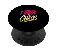 I Thrive In Chaos Challenge Motivation Mindset ------- PopSockets PopGrip Adhesivo