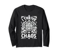 I Thrive In Chaos Desafío de mentalidad de motivación ||- Manga Larga