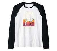 I Throw Like A Girl Disc Golf Try To Keep Up Camiseta Manga Raglan