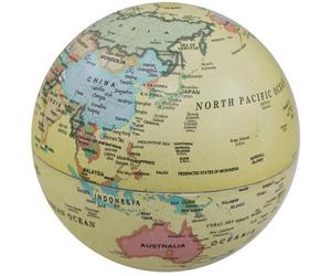 I-Total CM3315 Globo giratorio de arena - Mapa del mundo - Giratorio - Globo de tierra giratorio - Cool Office Desk Accessories