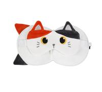 I-TOTAL ® - Cojín con máscara para dormir, cojín plegable con gancho para viaje (ORANGE CAT)