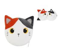 I-TOTAL ® - Cojín con máscara para dormir, cojín plegable con gancho para viaje (ORANGE CAT)