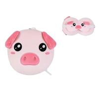I-TOTAL ® - Cojín con máscara para dormir, cojín plegable con gancho para viaje (PIGGY)