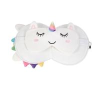 I-TOTAL ® - Cojín con máscara para dormir, cojín plegable con gancho para viaje (UNICORN)