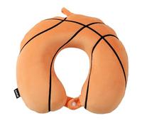 I-TOTAL® - Cojín de Viaje Kawaii para Cuello - Almohada Cervical Divertida y Cómoda, Soporte para Avión, Coche y Tren, Diseño Colorido y Suave para Descansar en Viajes (Basketball)