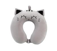 I-TOTAL® - Cojín de Viaje para Soporte Cervical, cojín Cervical/Almohada de Viaje Divertido (Grey Cat)