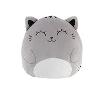 I-TOTAL ® - Cojín Decorativo para Dormitorio o Sala de Estar, cojín de Tela con Forma de Animal (Grey Cat)