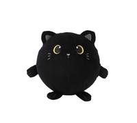 I-TOTAL® - Cojín Suave Squishy de Espuma viscoelástica de 14 cm de diámetro, con Forma de Peluche (Black Cat)