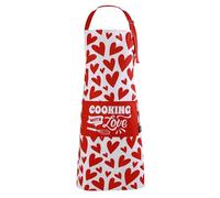 I-TOTAL® - Delantal de cocina unisex de poliéster lavable (FOLLOW YOUR HEART)