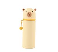 I-TOTAL® - Estuche de Silicona Suave para la Escuela, Extensible con Forma Contorneada (Capybara)