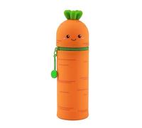 I-TOTAL® - Estuche de Silicona Suave para la Escuela, Extensible con Forma Contorneada (Carrie Carrot)